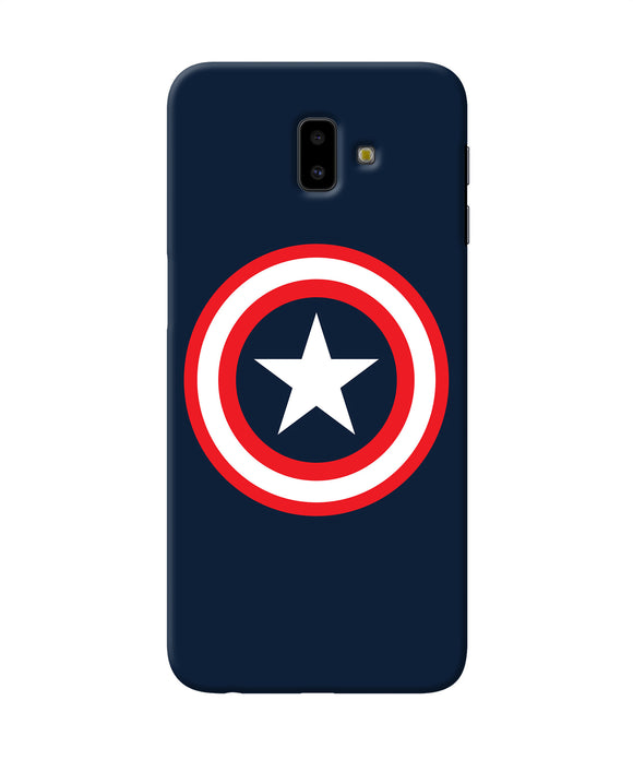Captain America Logo Samsung J6 Plus Back Cover
