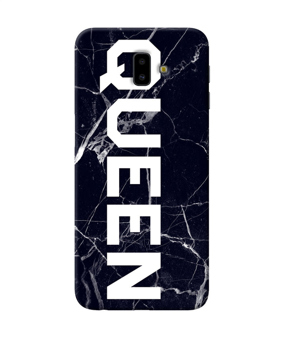 Queen Marble Text Samsung J6 Plus Back Cover