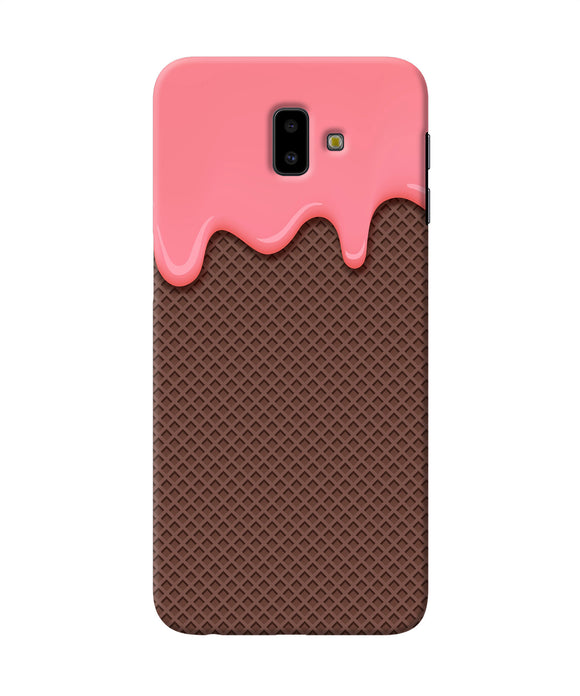 Waffle Cream Biscuit Samsung J6 Plus Back Cover