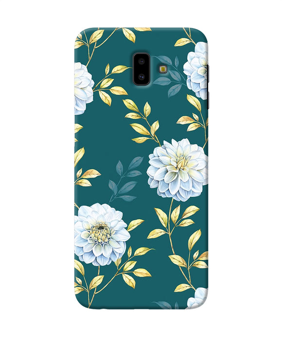 Flower Canvas Samsung J6 Plus Back Cover