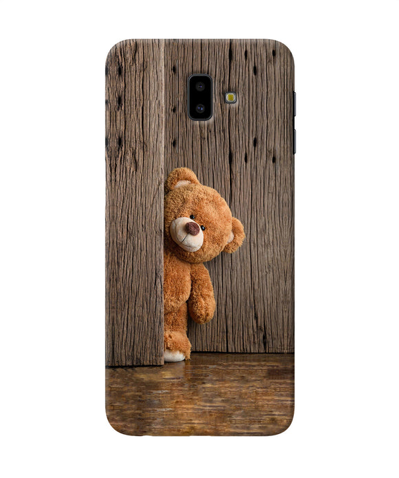 Teddy Wooden Samsung J6 Plus Back Cover