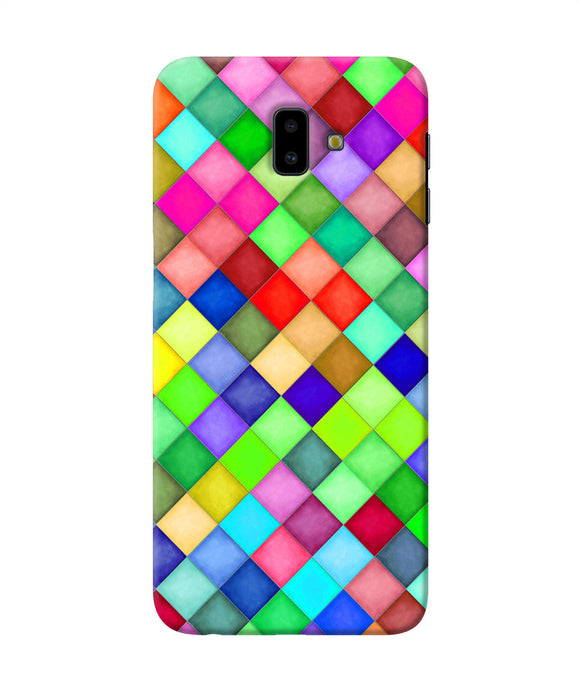 Abstract Colorful Squares Samsung J6 Plus Back Cover