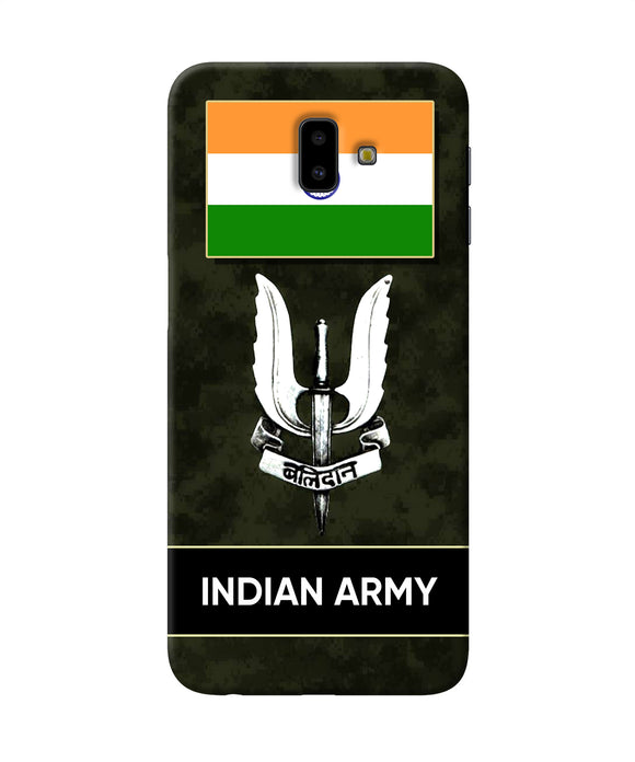 Indian Flag Balidan Logo Samsung J6 Plus Back Cover