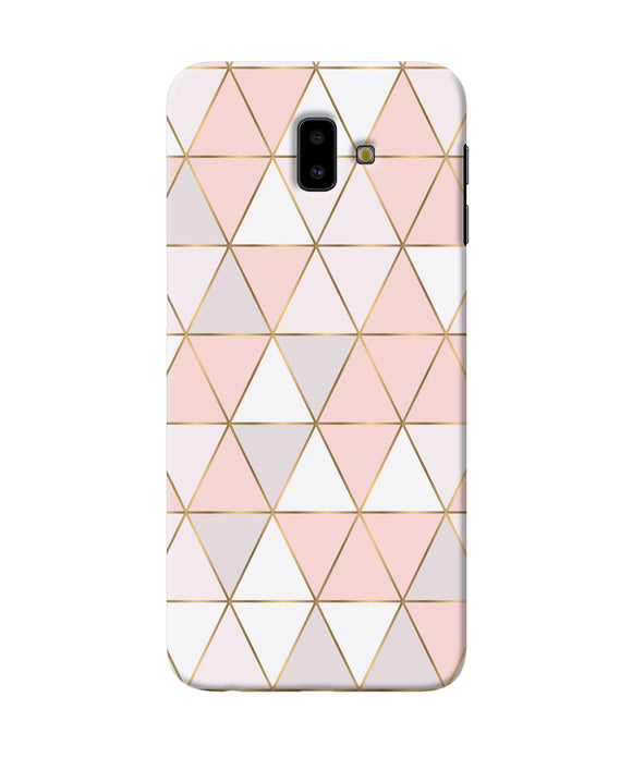 Abstract Pink Triangle Pattern Samsung J6 Plus Back Cover