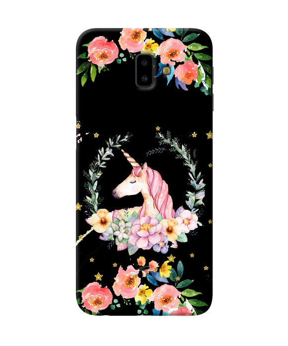 Unicorn Flower Samsung J6 Plus Back Cover