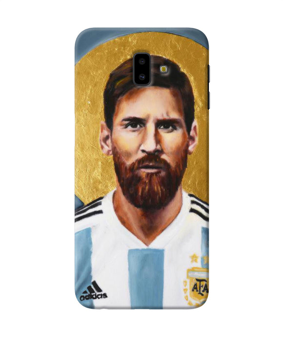 Messi Face Samsung J6 Plus Back Cover