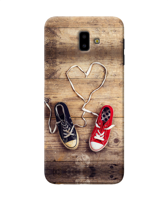 Shoelace Heart Samsung J6 Plus Back Cover
