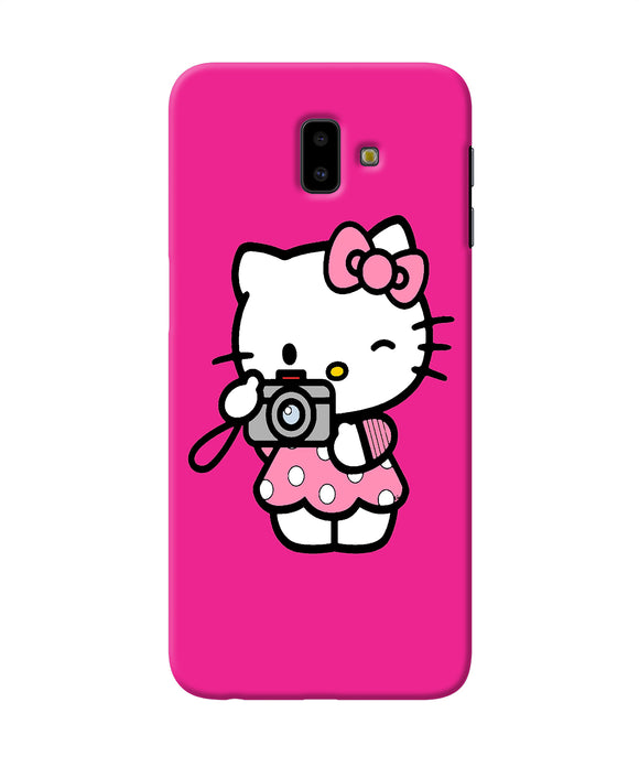 Hello Kitty Cam Pink Samsung J6 Plus Back Cover