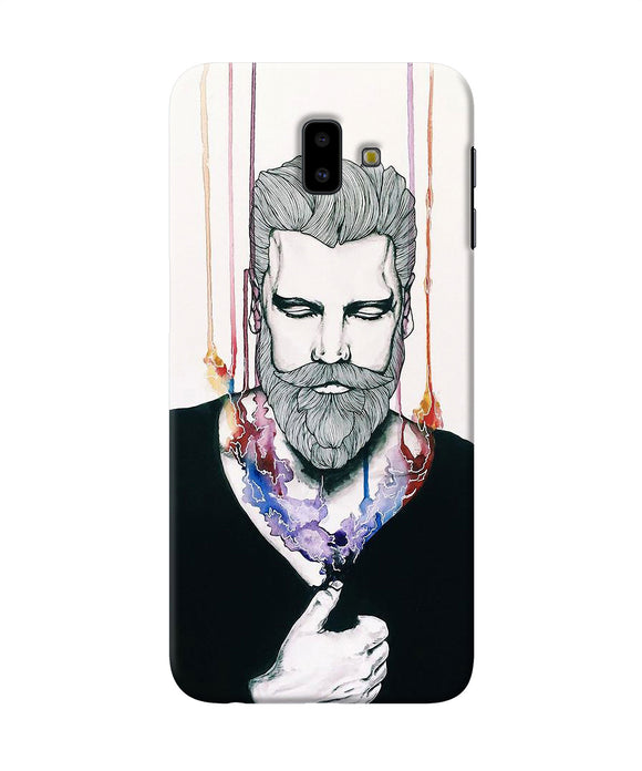 Beard Man Character Samsung J6 Plus Back Cover
