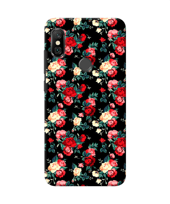 Rose Pattern Redmi Note 6 Pro Back Cover