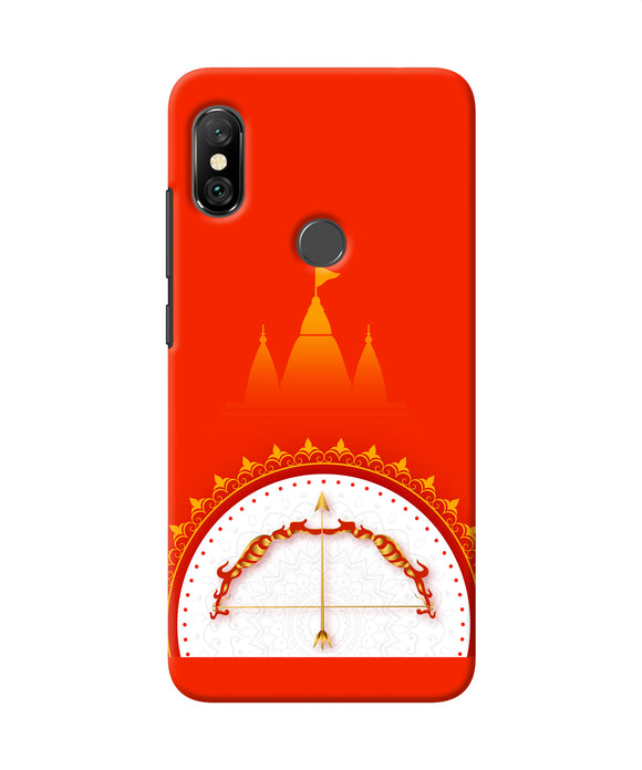 Ram Mandir Bow Arrow Redmi Note 6 Pro Back Cover