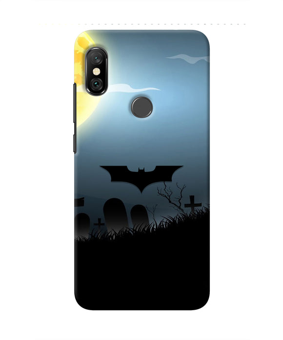 Batman Scary cemetry Redmi Note 6 Pro Real 4D Back Cover