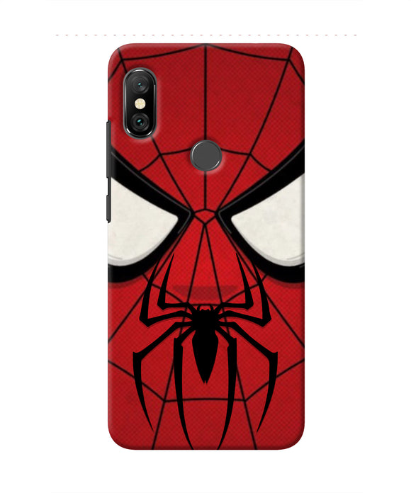 Spiderman Face Redmi Note 6 Pro Real 4D Back Cover