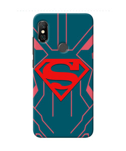Superman Techno Redmi Note 6 Pro Real 4D Back Cover