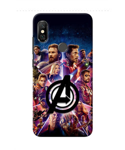 Avengers Superheroes Redmi Note 6 Pro Real 4D Back Cover