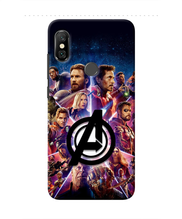 Avengers Superheroes Redmi Note 6 Pro Real 4D Back Cover