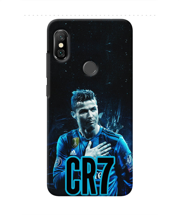 Christiano Ronaldo Blue Redmi Note 6 Pro Real 4D Back Cover