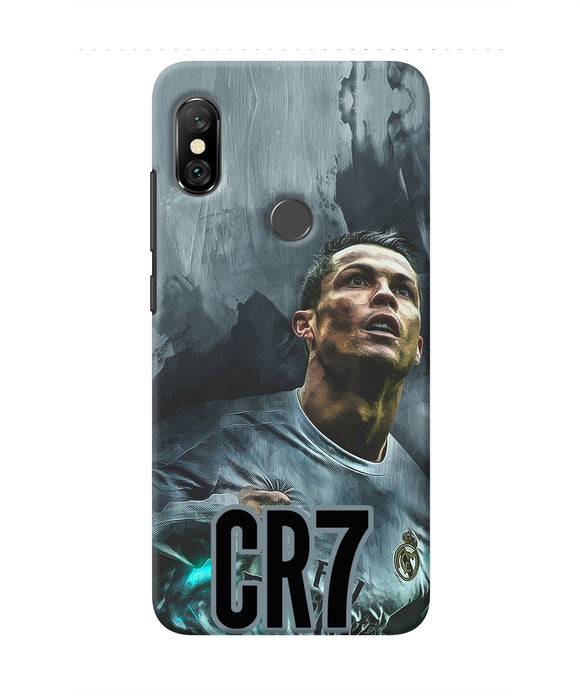 Christiano Ronaldo Grey Redmi Note 6 Pro Real 4D Back Cover
