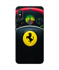 Ferrari Steeriing Wheel Redmi Note 6 Pro Real 4D Back Cover