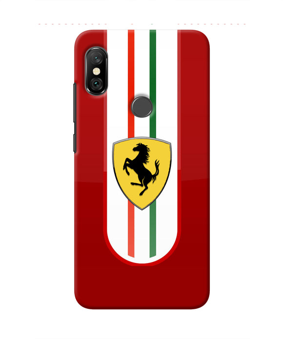 Ferrari Art Redmi Note 6 Pro Real 4D Back Cover
