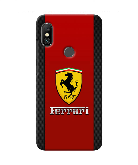 Ferrari Abstract Red Redmi Note 6 Pro Real 4D Back Cover