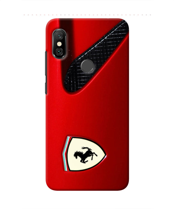 Ferrari Hood Redmi Note 6 Pro Real 4D Back Cover
