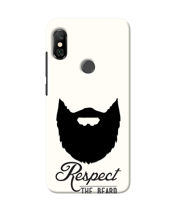 Respect the Beard Redmi Note 6 Pro Real 4D Back Cover