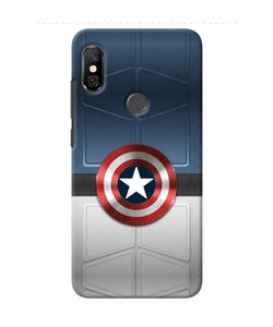 Captain America Suit Redmi Note 6 Pro Real 4D Back Cover