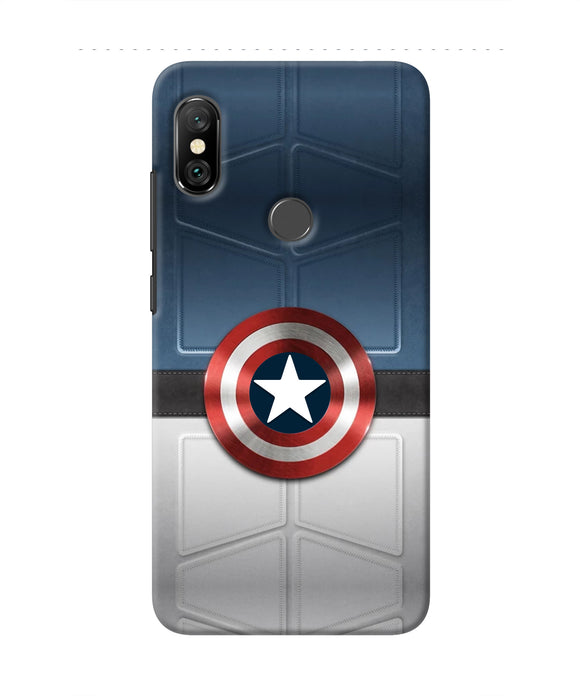 Captain America Suit Redmi Note 6 Pro Real 4D Back Cover