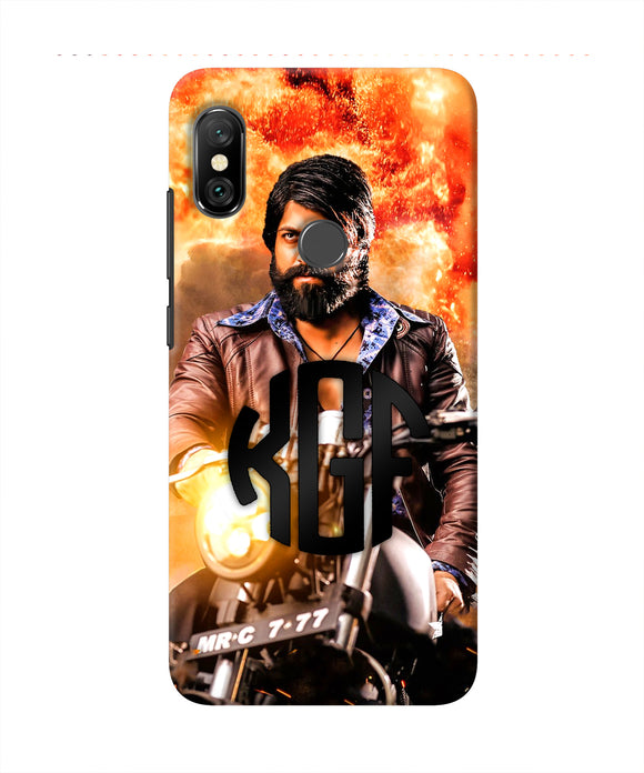 Rocky Bhai on Bike Redmi Note 6 Pro Real 4D Back Cover