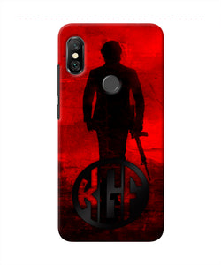 Rocky Bhai K G F Chapter 2 Logo Redmi Note 6 Pro Real 4D Back Cover