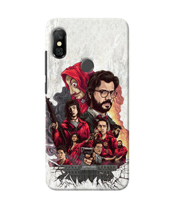 Money Heist Poster Redmi Note 6 Pro Back Cover