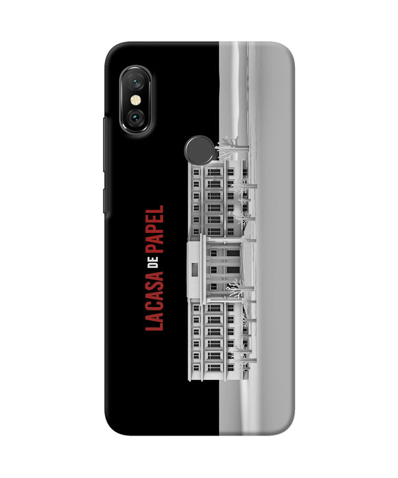 Money Heist Bank Of Spain Redmi Note 6 Pro Back Cover