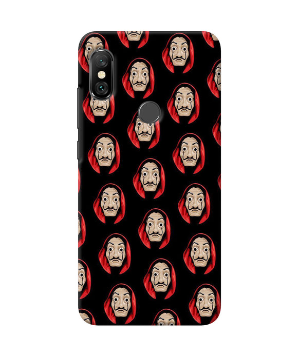 Money Heist Mask Redmi Note 6 Pro Back Cover