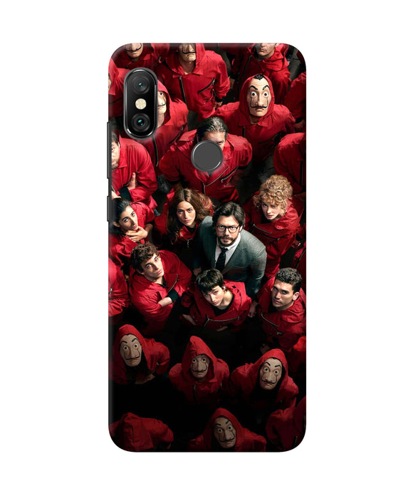 Money Heist Professor with Hostages Redmi Note 6 Pro Back Cover