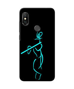 Lord Krishna Sketch Redmi Note 6 Pro Back Cover