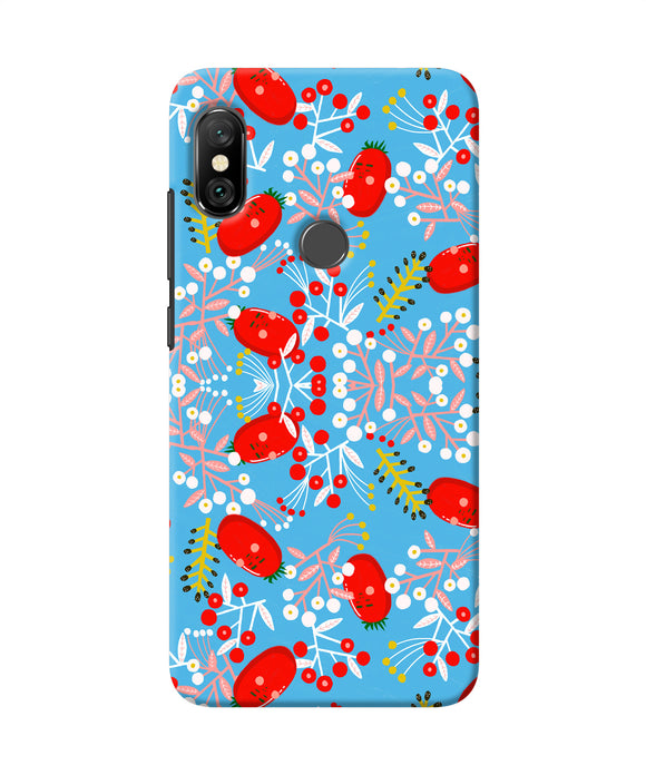 Small Red Animation Pattern Redmi Note 6 Pro Back Cover