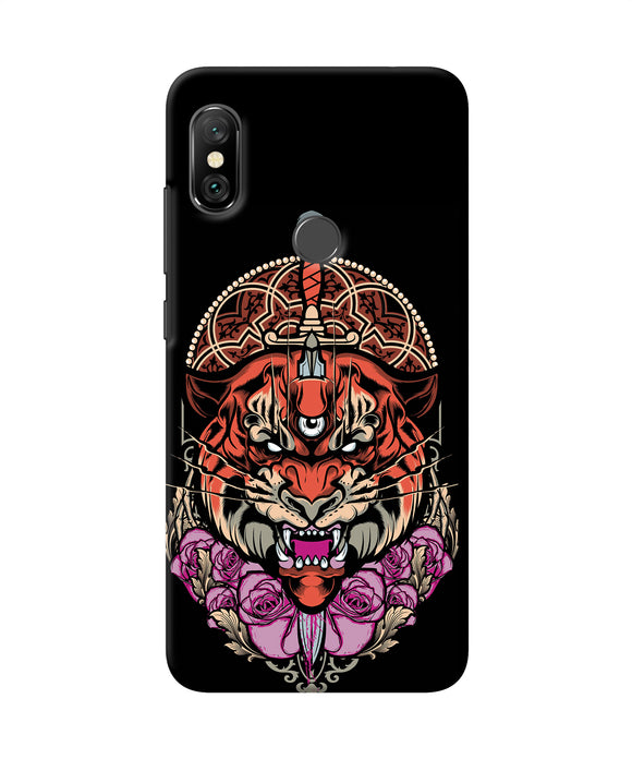 Abstract Tiger Redmi Note 6 Pro Back Cover