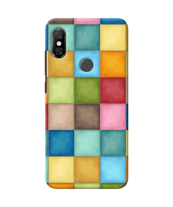 Abstract Colorful Squares Redmi Note 6 Pro Back Cover
