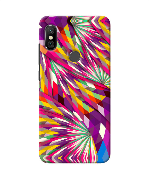 Abstract Colorful Print Redmi Note 6 Pro Back Cover