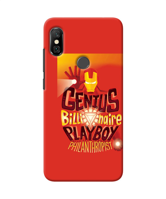 Ironman Quote Redmi Note 6 Pro Back Cover