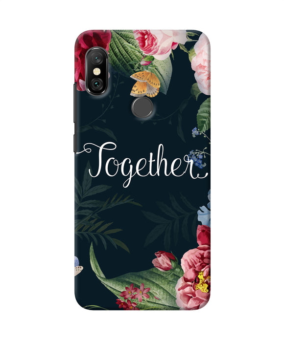 Together Flower Redmi Note 6 Pro Back Cover