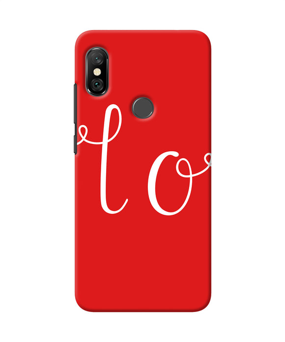 Love One Redmi Note 6 Pro Back Cover