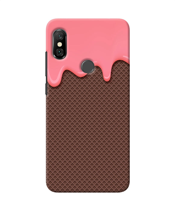 Waffle Cream Biscuit Redmi Note 6 Pro Back Cover