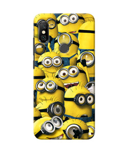 Minions Crowd Redmi Note 6 Pro Back Cover