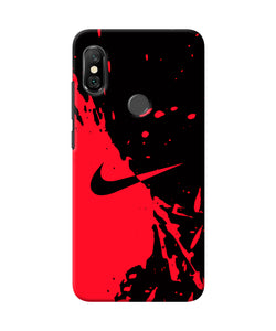 Nike Red Black Poster Redmi Note 6 Pro Back Cover