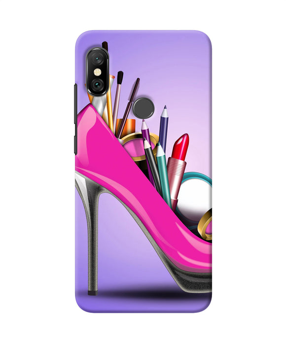 Makeup Heel Shoe Redmi Note 6 Pro Back Cover