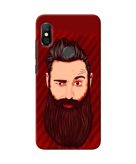 Beardo Character Redmi Note 6 Pro Back Cover