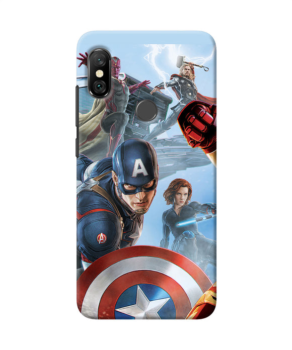 Avengers On The Sky Redmi Note 6 Pro Back Cover