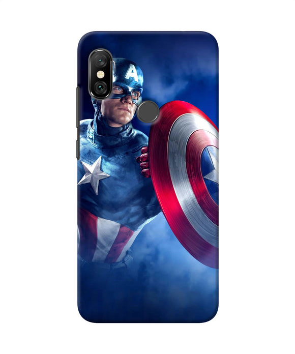 Captain America On Sky Redmi Note 6 Pro Back Cover